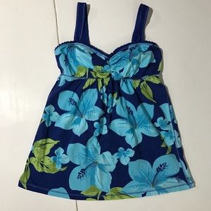 AF blue floral tank top